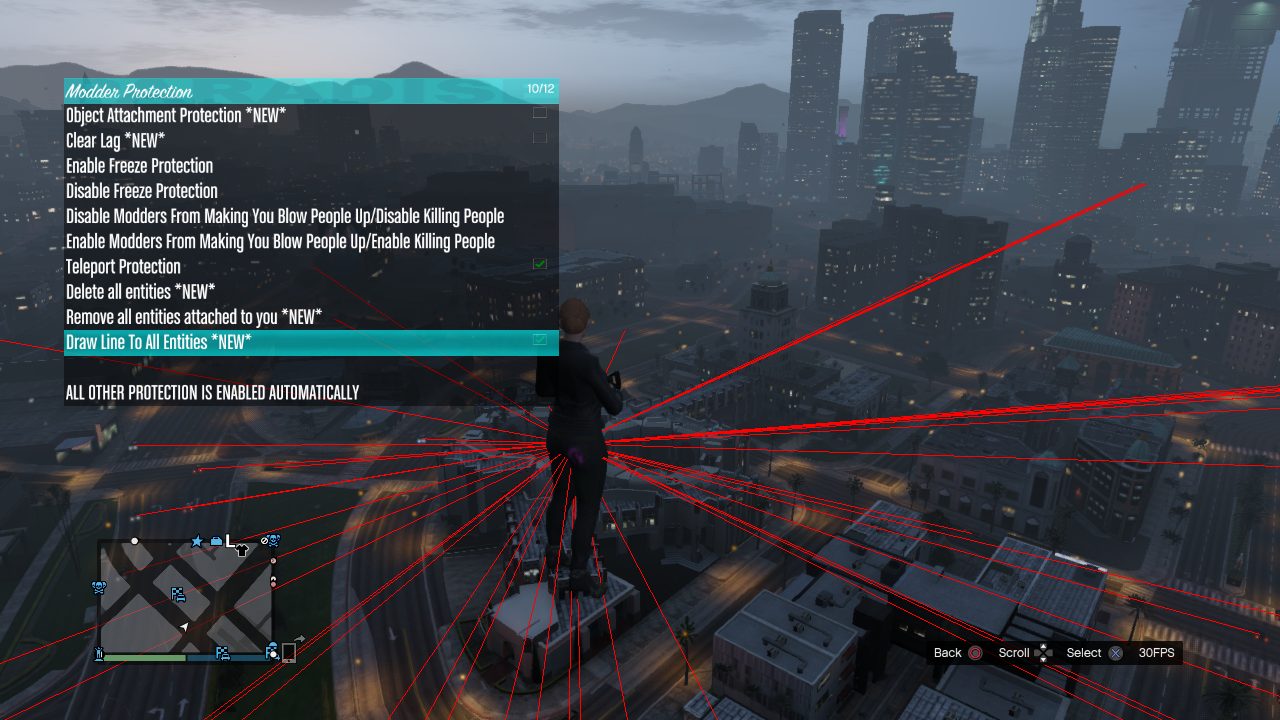 Paradise SPRX menu in GTA V