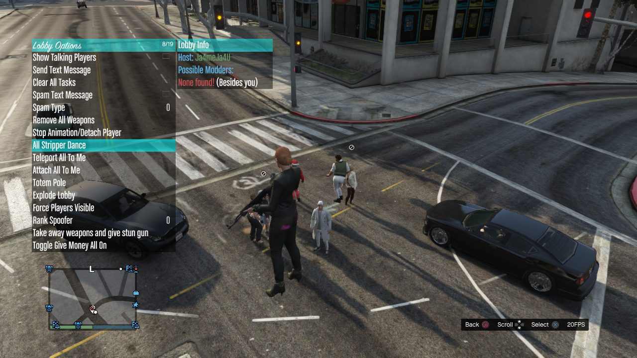 Paradise SPRX menu in GTA V