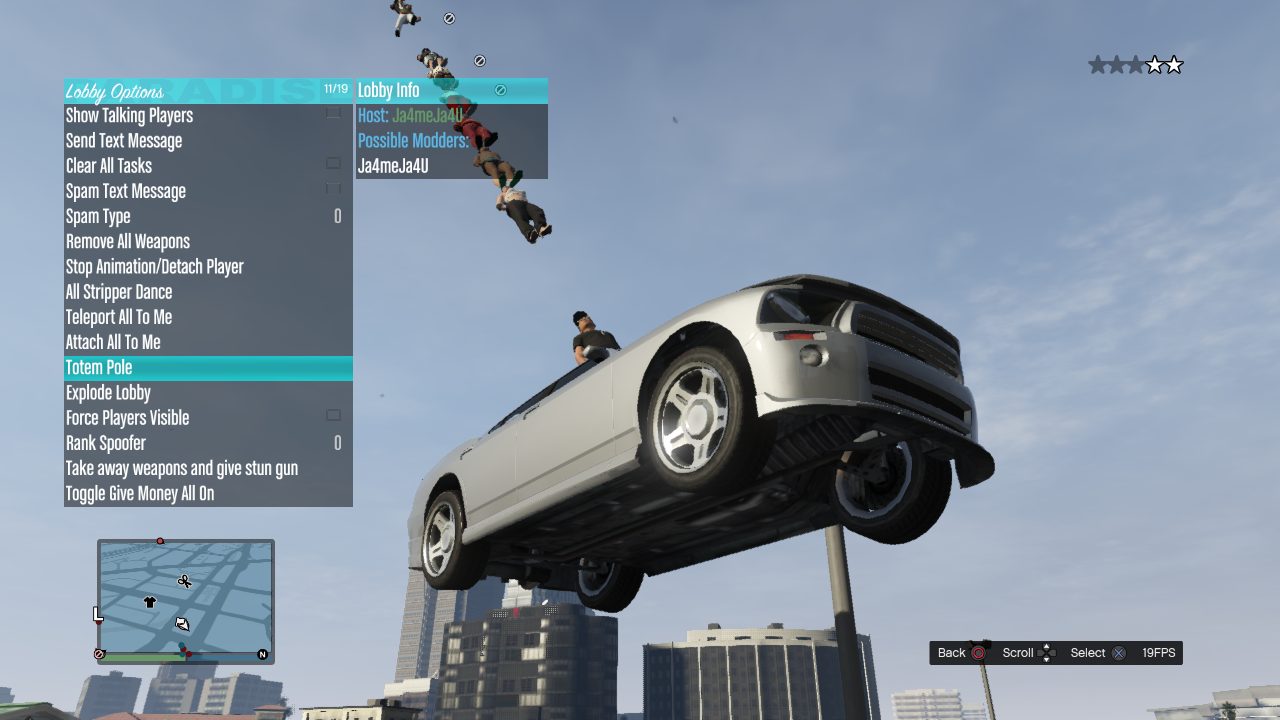Paradise SPRX menu in GTA V