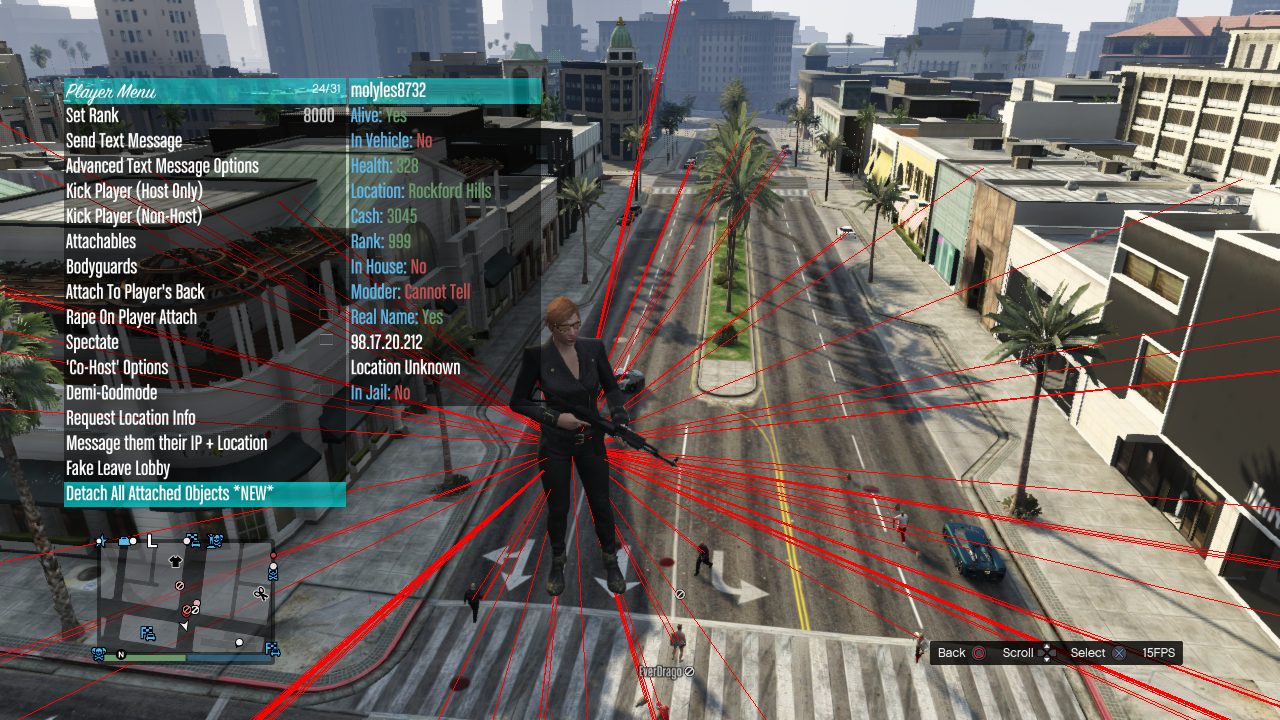 Paradise SPRX menu in GTA V
