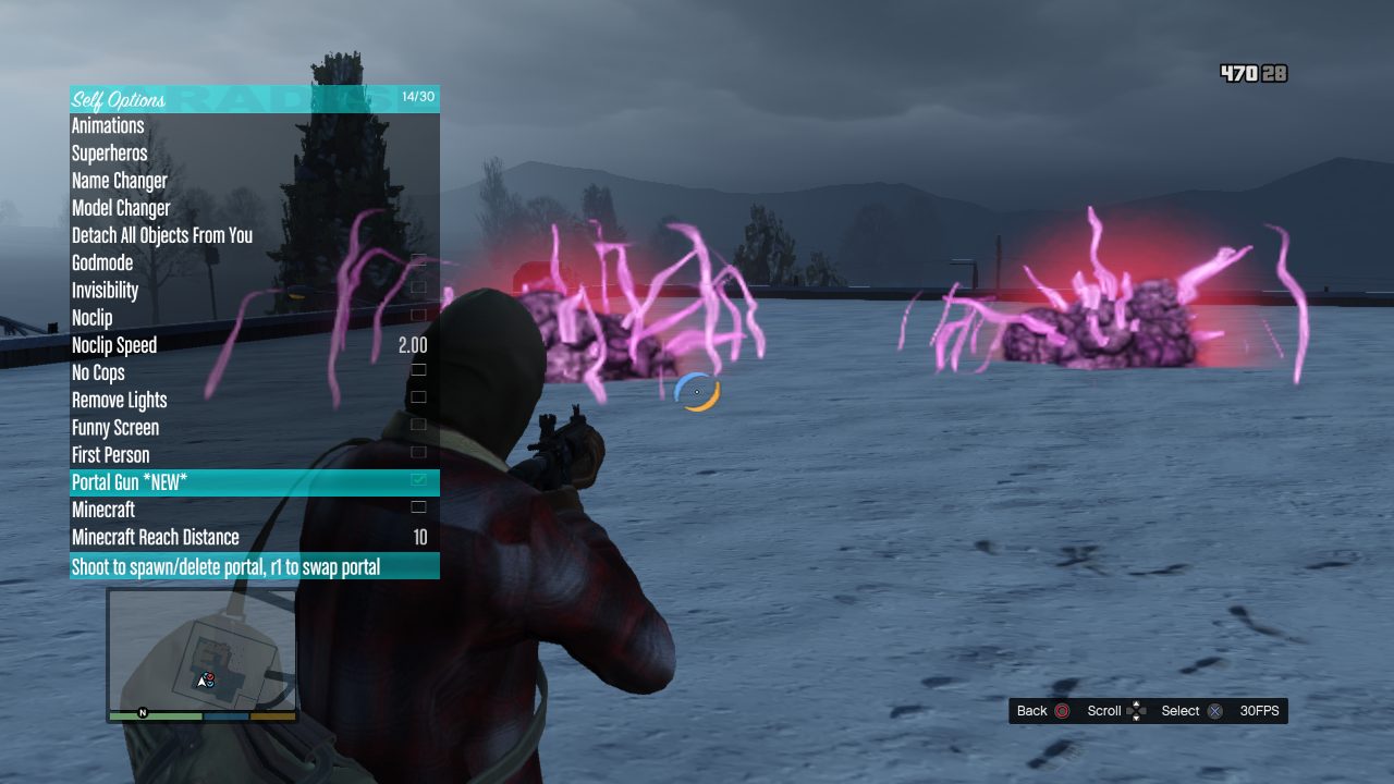 Paradise SPRX menu in GTA V